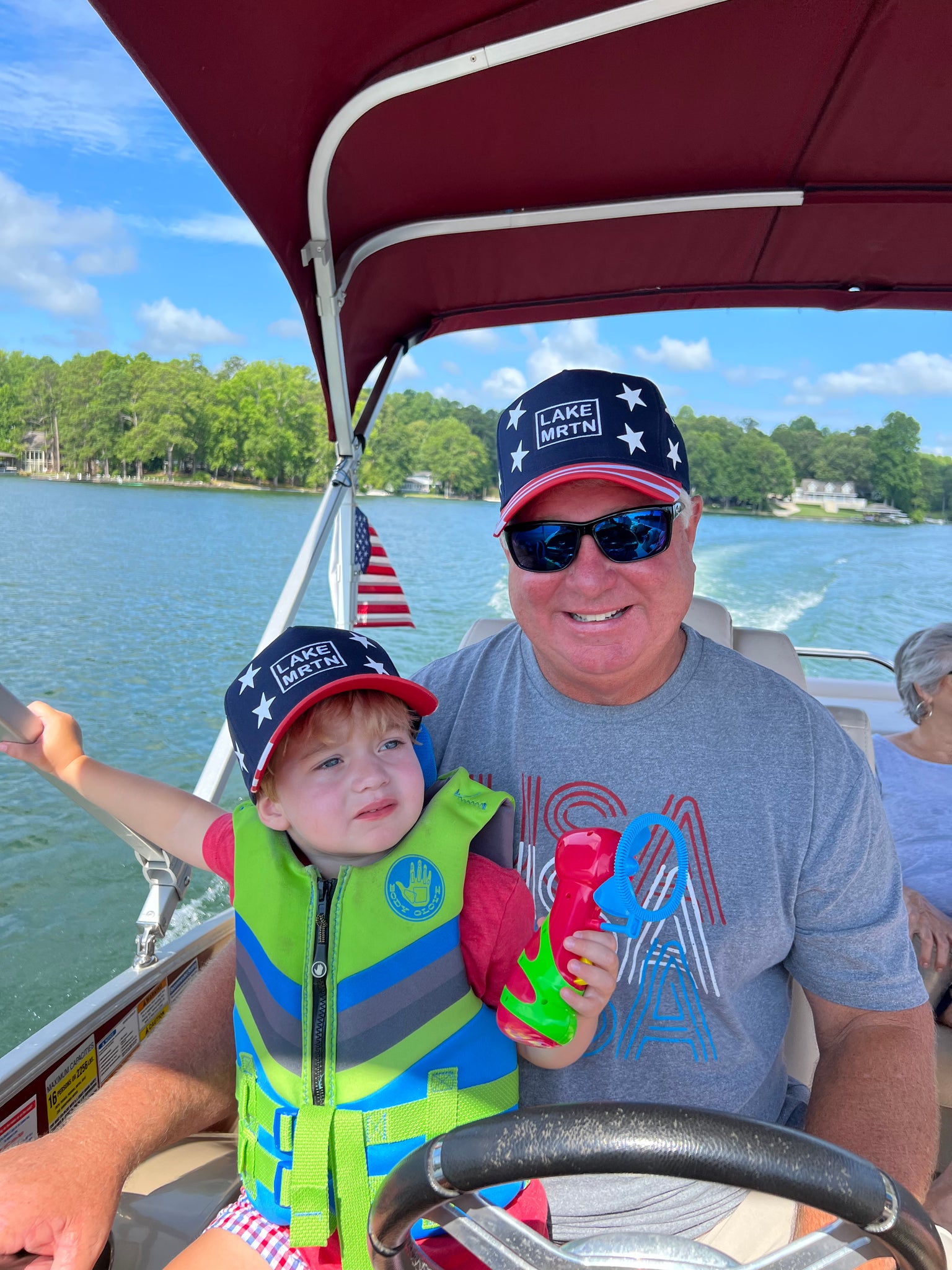 Lake Martin American Flag Hat
