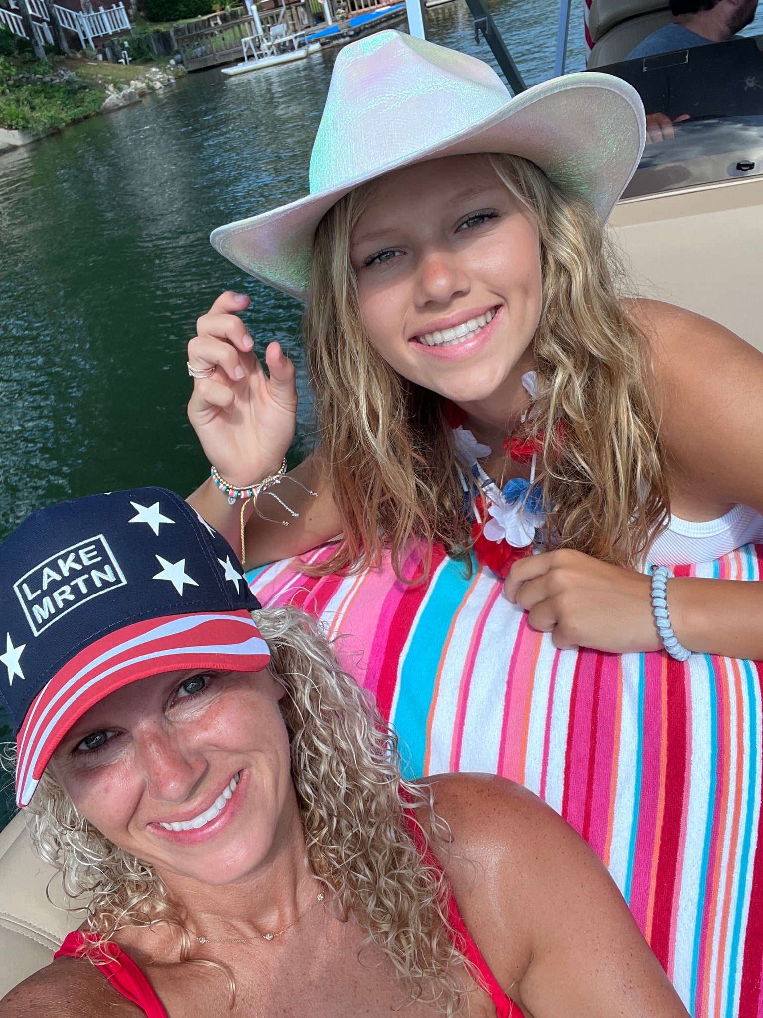Lake Martin American Flag Hat