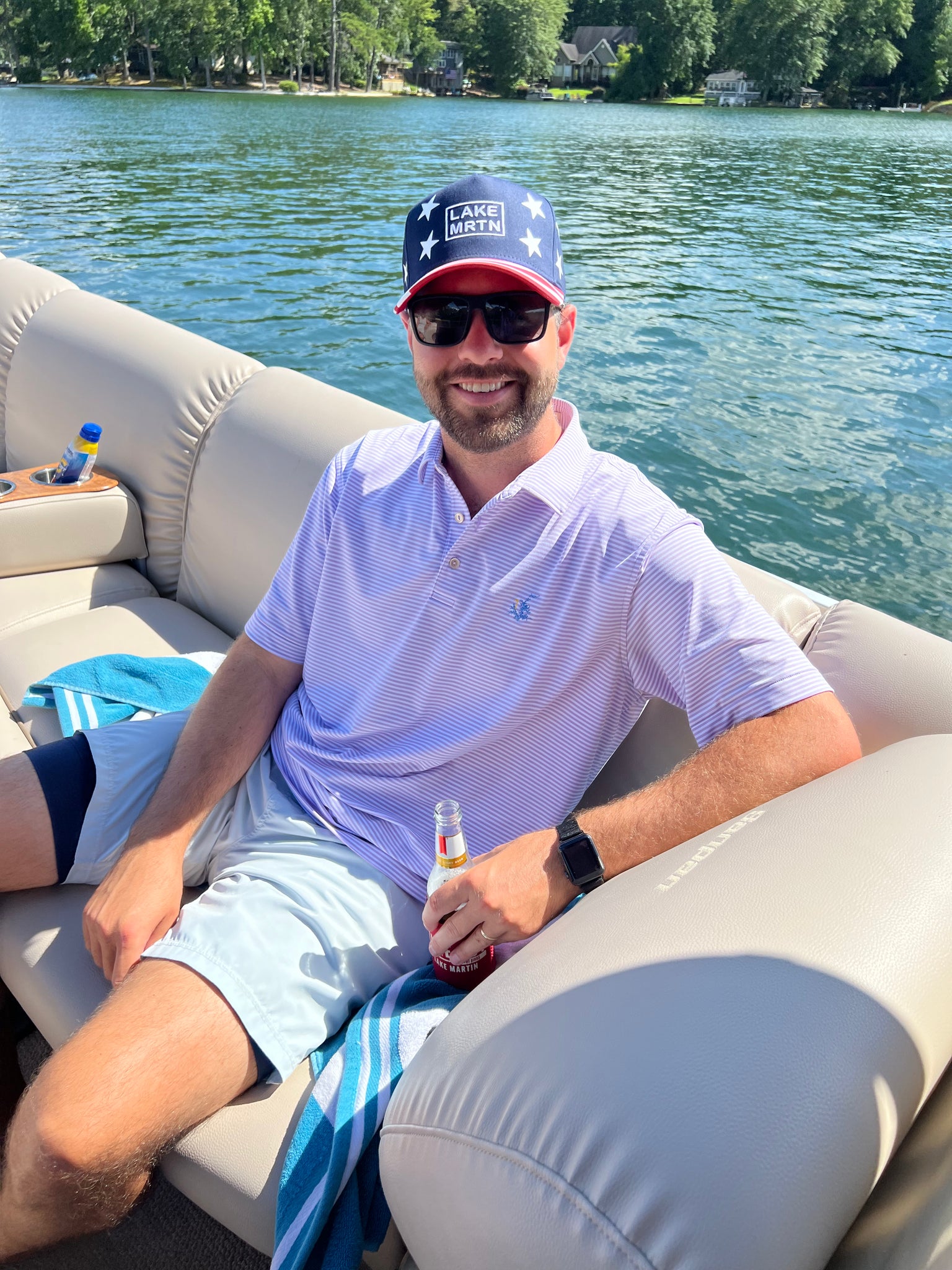 Lake Martin American Flag Hat