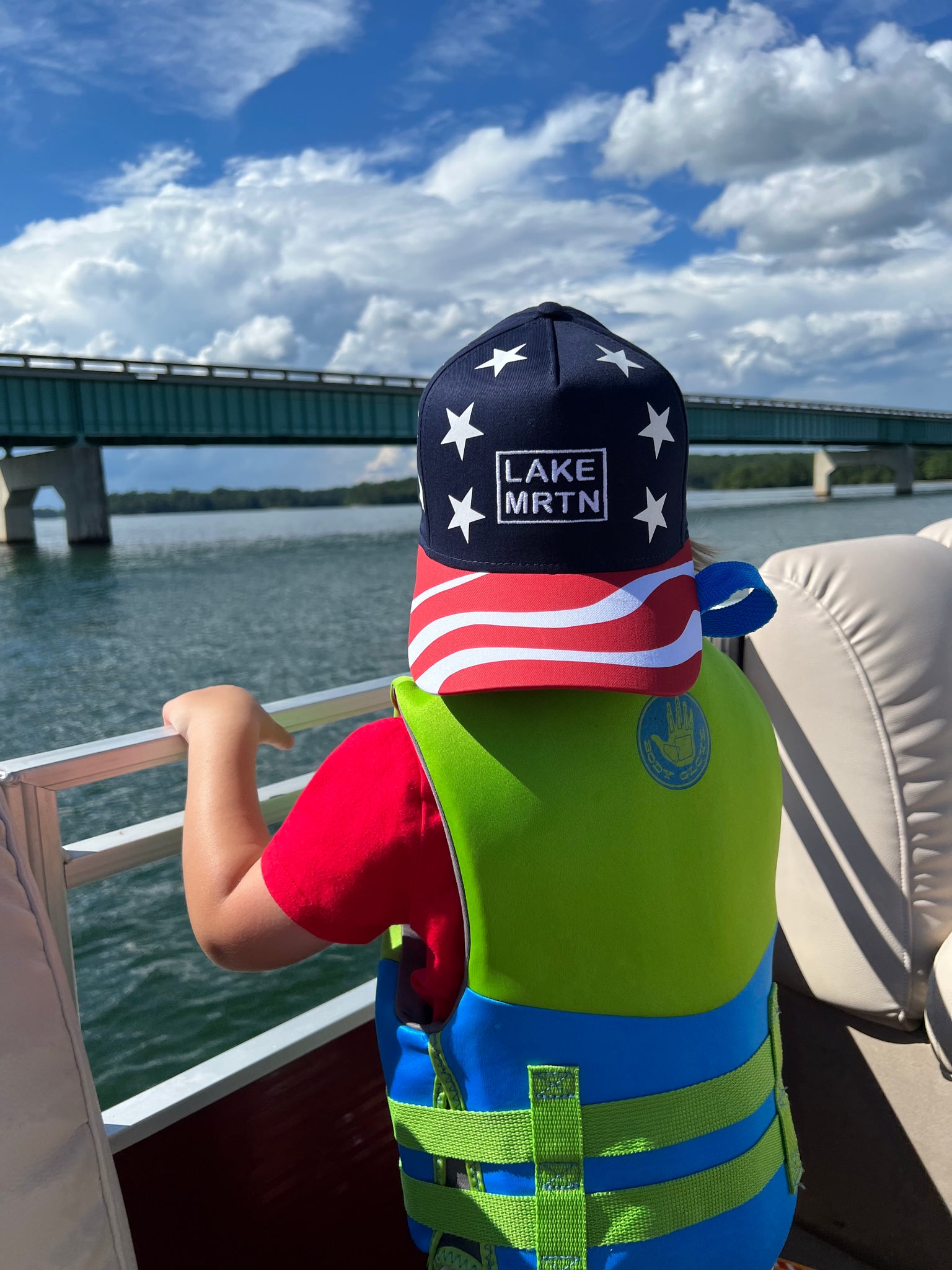 Lake Martin American Flag Hat