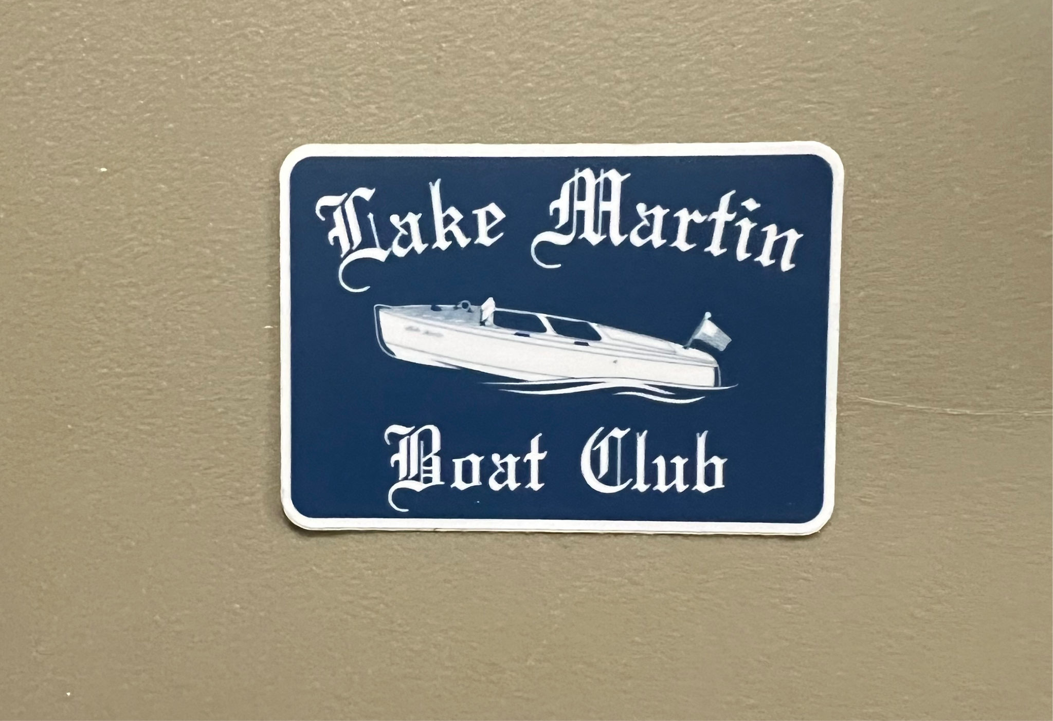 Sticker:  Lake Martin Boat Club