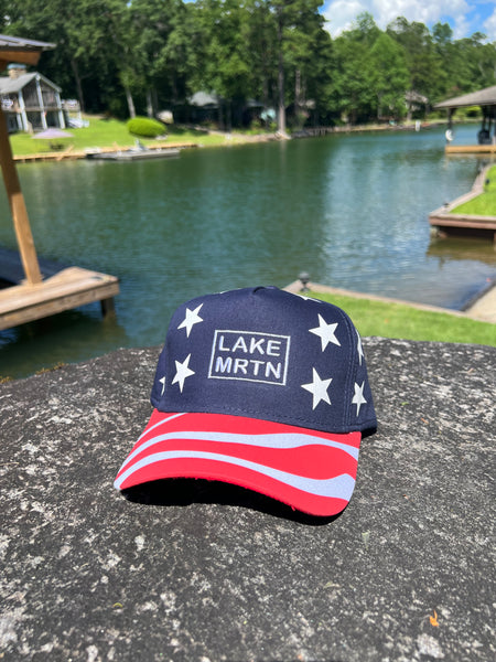 Lake Martin American Flag Hat